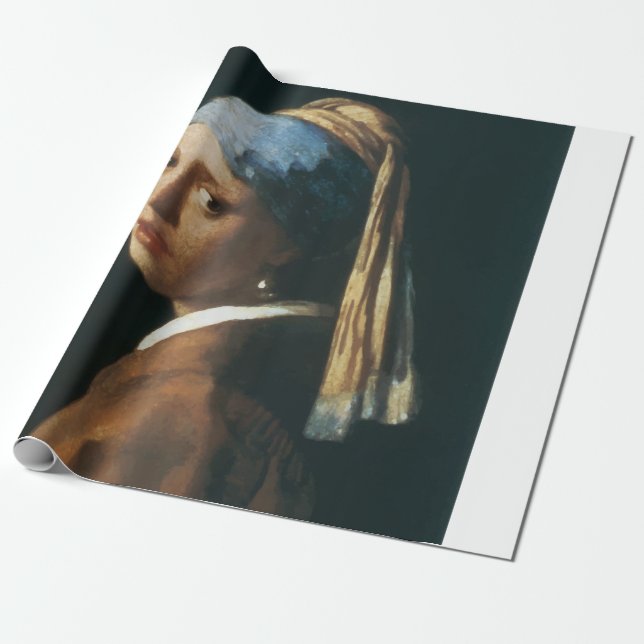 Papel De Regalo El chica con un pendiente de la perla (Desenrollado)