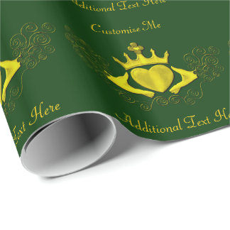 Papel De Regalo El Claddagh (Oro)