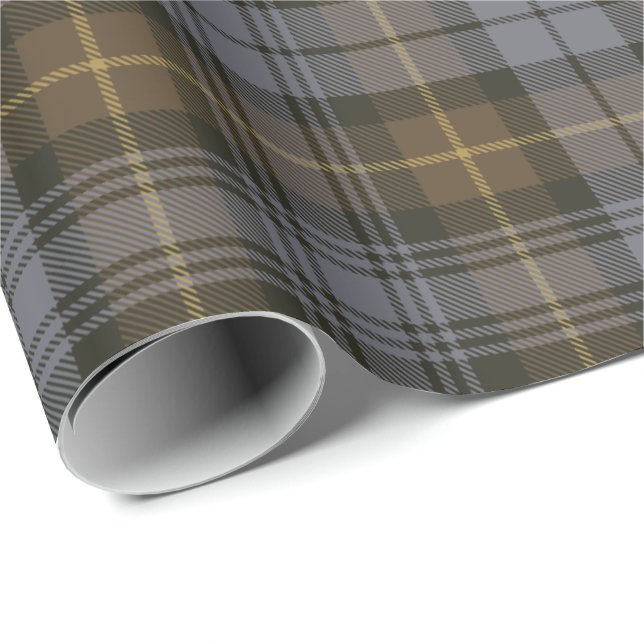 Papel De Regalo El clan Gordon Weathered Tartan Wrapping Paper (Esquina del rollo)