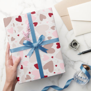 Papel De Regalo El colorido Minimalista Corazón Pequeño Amor