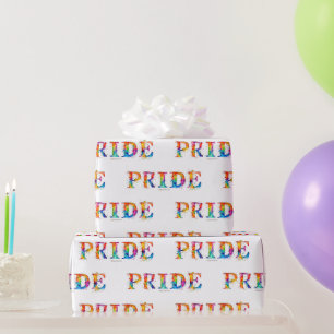 Papel De Regalo El colorido y creativo texto temático del Orgullo