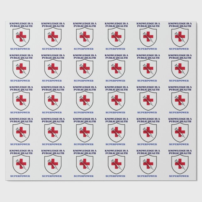 Papel De Regalo El conocimiento es un superpoder de salud pública  (Superficie plana)