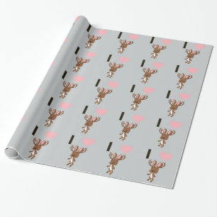 Papel De Regalo El corazón de Jackalope