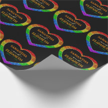 El corazón del arco iris de la bandera LGBT encien