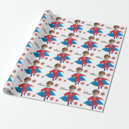 Papel De Regalo El cumpleaños del superhéroe estadounidense Fab es