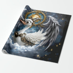 Papel De Regalo El curioso cisne de relojería.