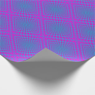 Papel De Regalo El De op. sys.-Arte puntea púrpura y el azul