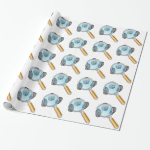 Papel De Regalo El dedo detective del hallazgo de las pistas toma