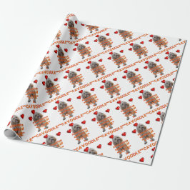 Papel De Regalo el deletreo alternativo del AMOR es CAVOODLE