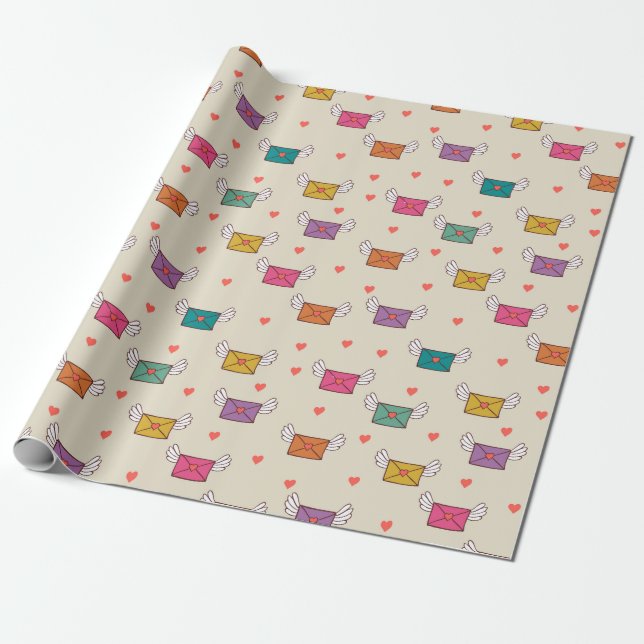 Papel De Regalo El día de San Valentín (Desenrollado)
