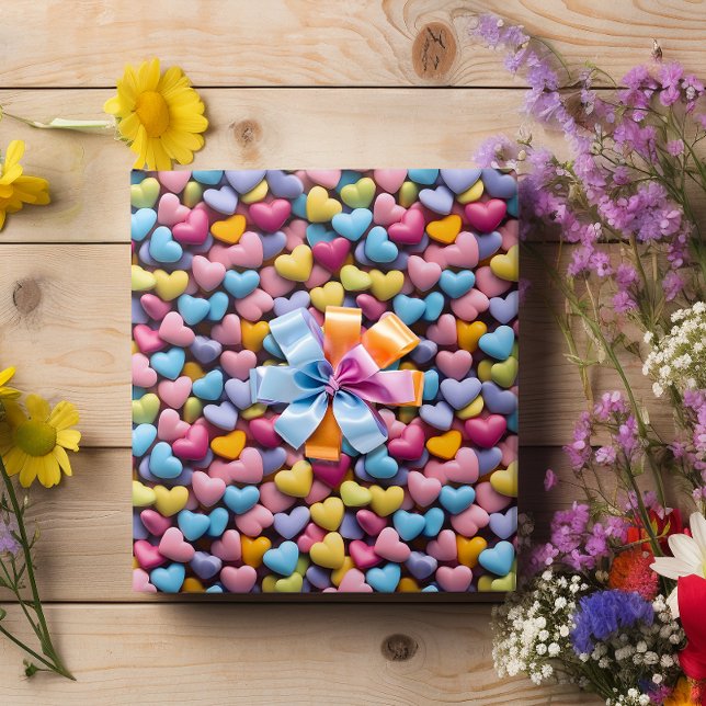 Papel De Regalo El día de San Valentín Candy Hearts (Subido por el creador)