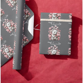 Papel De Regalo El día de San Valentín con Oso Teddy rico