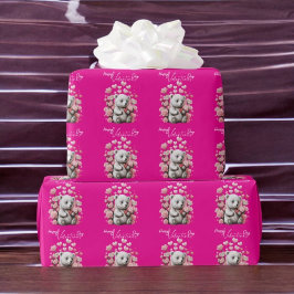 Papel De Regalo El día de San Valentín con Oso Teddy rico