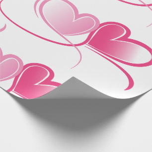 Papel De Regalo El día de San Valentín, corazones dulces Envolver 