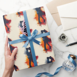 Papel De Regalo El día de San Valentín de dibujo de lápiz