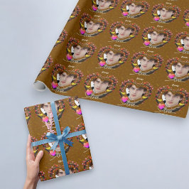 Papel De Regalo El día de San Valentín de pájaro canario