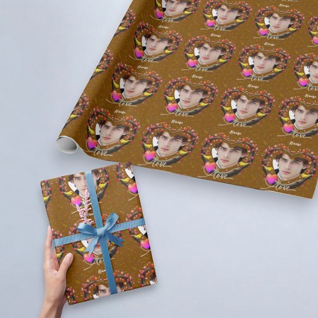 Papel De Regalo El día de San Valentín de pájaro canario (Subido por el creador)