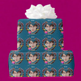 Papel De Regalo El día de San Valentín de pájaro canario