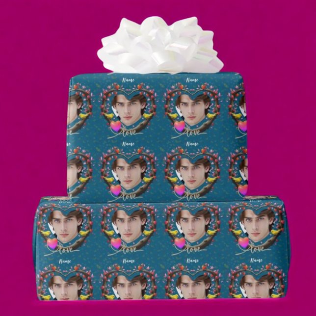 Papel De Regalo El día de San Valentín de pájaro canario (Subido por el creador)