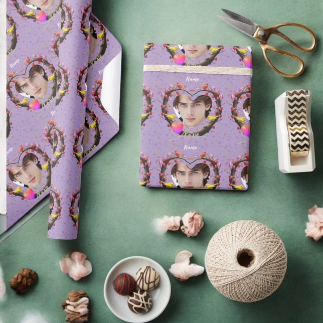 Papel De Regalo El día de San Valentín de pájaro canario (Subido por el creador)