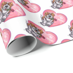 Papel De Regalo El día de San Valentín de St. Bernard