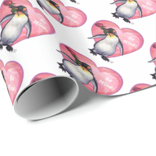 Papel De Regalo El día de San Valentín Penguin