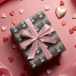 Papel De Regalo El día de San Valentín Ratón Rojo Corazón Rojo Mad