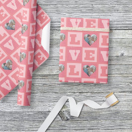 Papel De Regalo El día de San Valentín Romántica foto del Corazón 