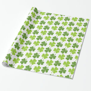 Papel De Regalo El día de St Patrick irlandés del trébol