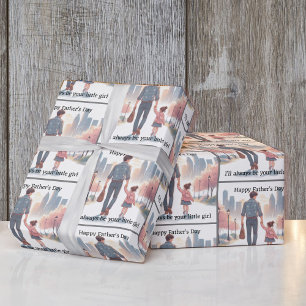 Papel De Regalo El Día del Padre desde el Personalizado de la Hija