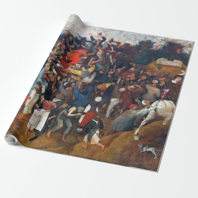 Papel De Regalo El Día del Vino de San Martín, Pieter Bruegel