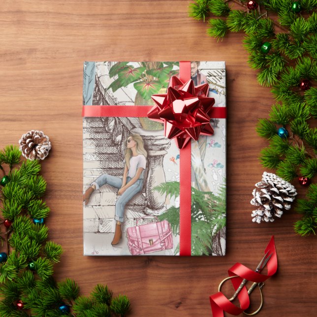 Papel De Regalo El diseñador de moda (Regalo de vacaciones)