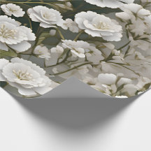 El diseño de patrón floral suave blanco