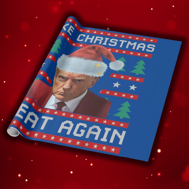 Papel De Regalo El disparo de Trump Mug vuelve a hacer a los Navid (Subido por el creador)