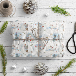 Papel De Regalo El divertido patrón de Navidades Personalizados pa