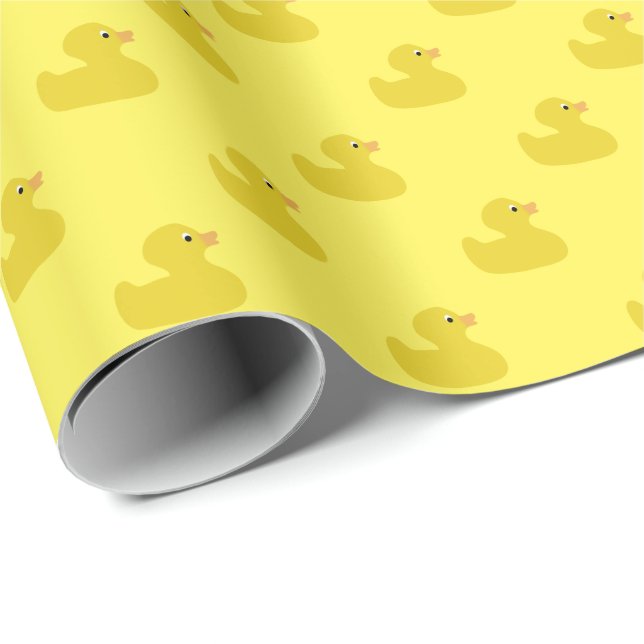 Papel De Regalo El | Ducky de goma amarillo cualquier fondo del (Esquina del rollo)