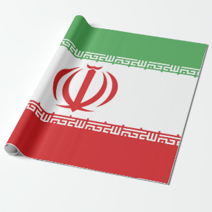 Papel De Regalo El emblema de la bandera de Irán