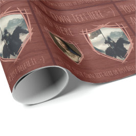 Papel De Regalo El escudo de Knight. Escudo de armas Tarjeta de se