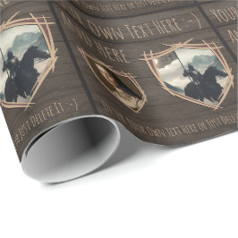 Papel De Regalo El escudo de Knight. Escudo de armas Tarjeta de se