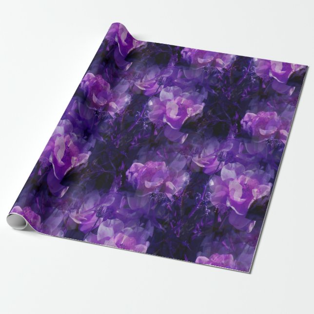 Papel De Regalo El estilo morado... (Desenrollado)