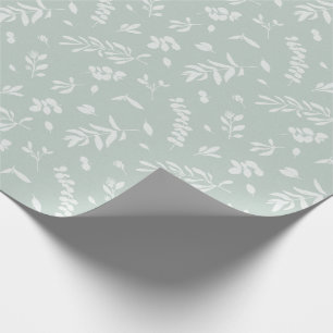 Papel De Regalo El eucalipto sale de waterco neutral beige verde