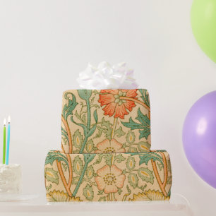 Papel De Regalo El famoso patrón rosado y Rosa de William Morris