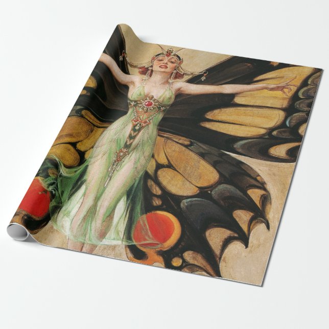 Papel De Regalo El Flapper, 1922 por Joseph Christian Leyendecker (Desenrollado)