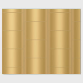 PAPEL DE REGALO EL GOLD METALLIC ELEGANT BRAP BODA DE CUMPLEAÑOS