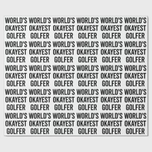 Papel De Regalo El golfista más o menos del mundo Día del Padre go