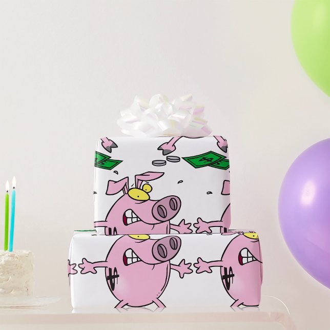 Papel De Regalo El gracioso Personalizado Piggy Bank pierde dinero (Subido por el creador)