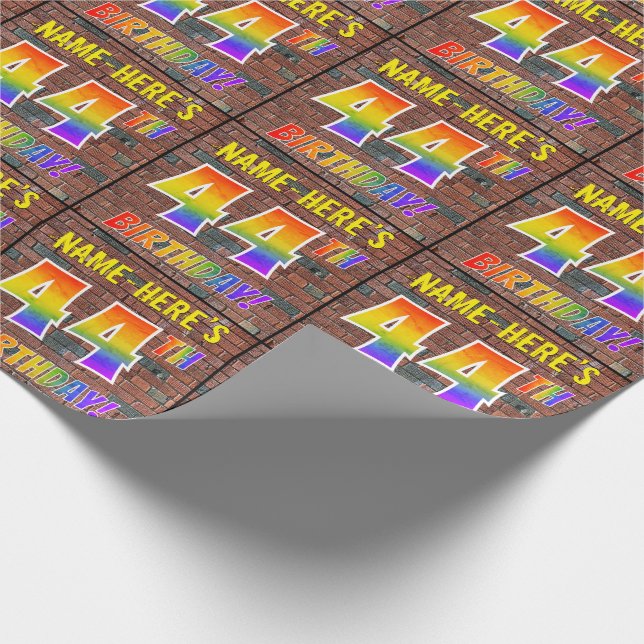 Papel De Regalo ¡El Graffiti Arcoiris Mira El CUARENTA CUARENTA! y (Esquina)