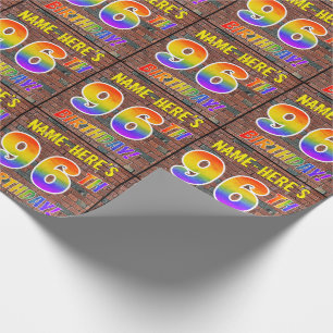 Papel De Regalo ¡El Graffiti Arcoiris Mira El Noveno CUMPLEAÑOS! y
