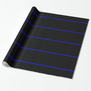 Papel De Regalo El gráfico fino simbólico de Blue Line
