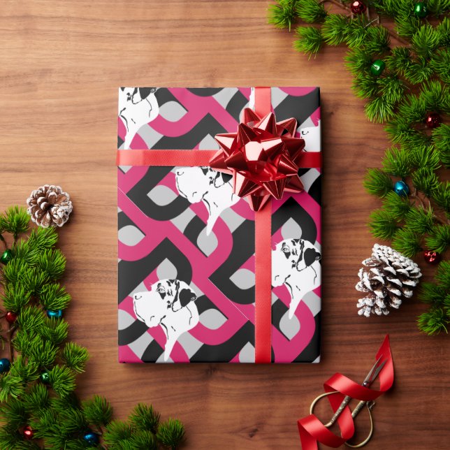 Papel De Regalo El Gran Danés de Patrones (Regalo de vacaciones)